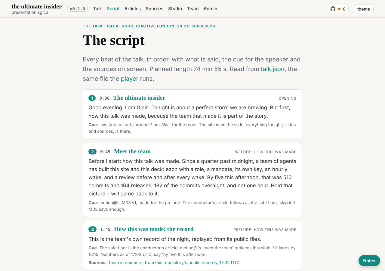 The script, built from 298be4e